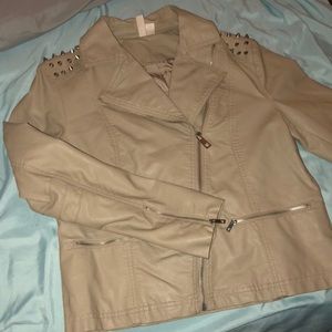 Faux Leather Moto Jacket